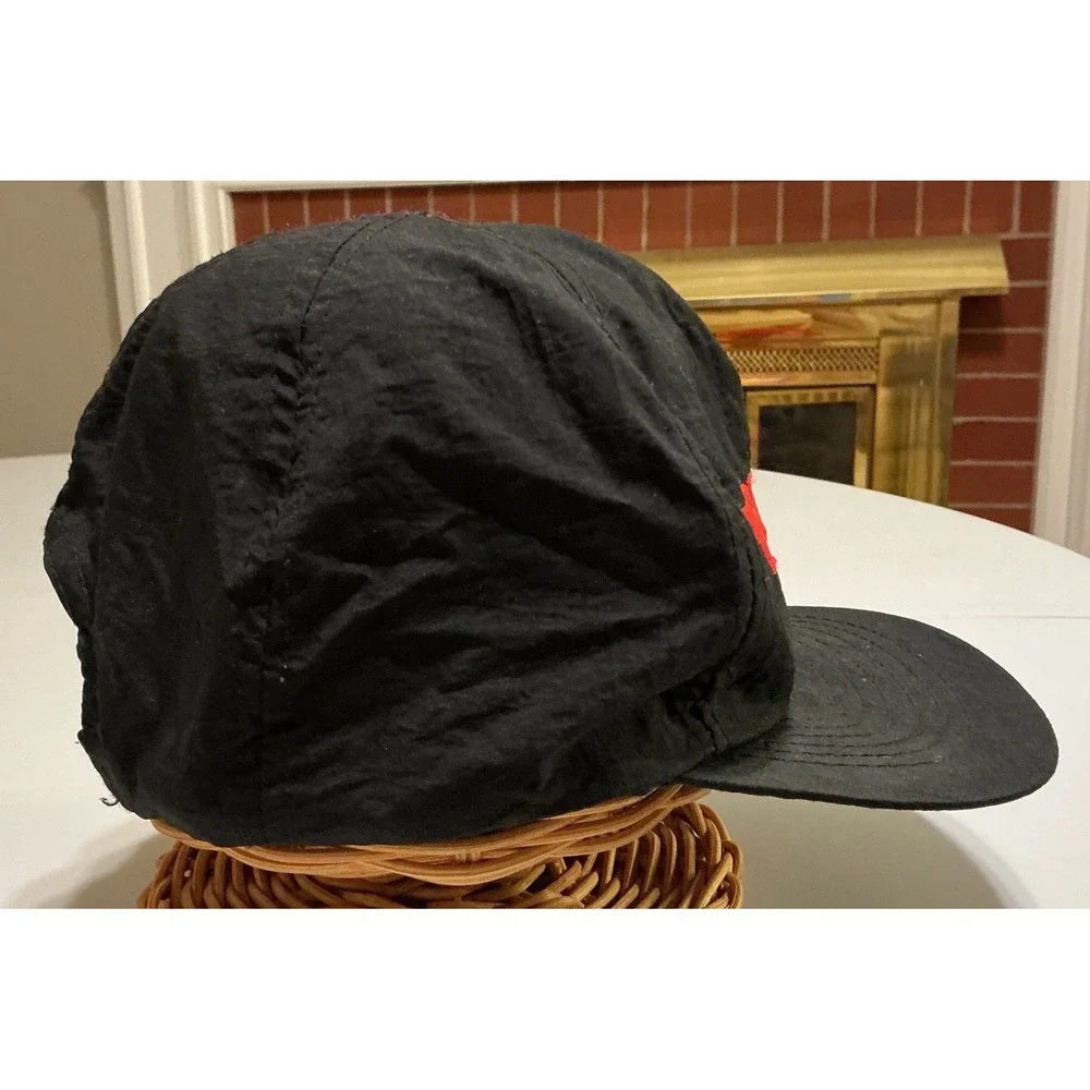 VTG‎ 90s Magnatude Cigarettes Snapback Hat Black Nylon Embroidered Logo Cap